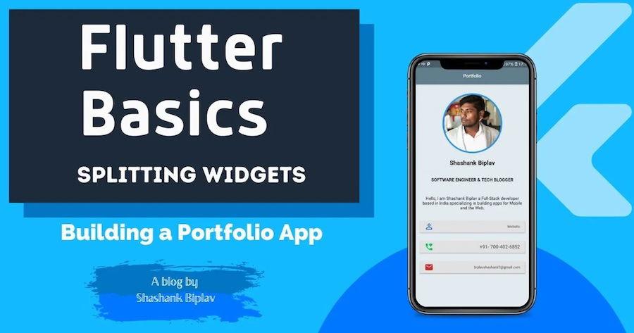 Flutter cơ bản: Cách phân chia Widget