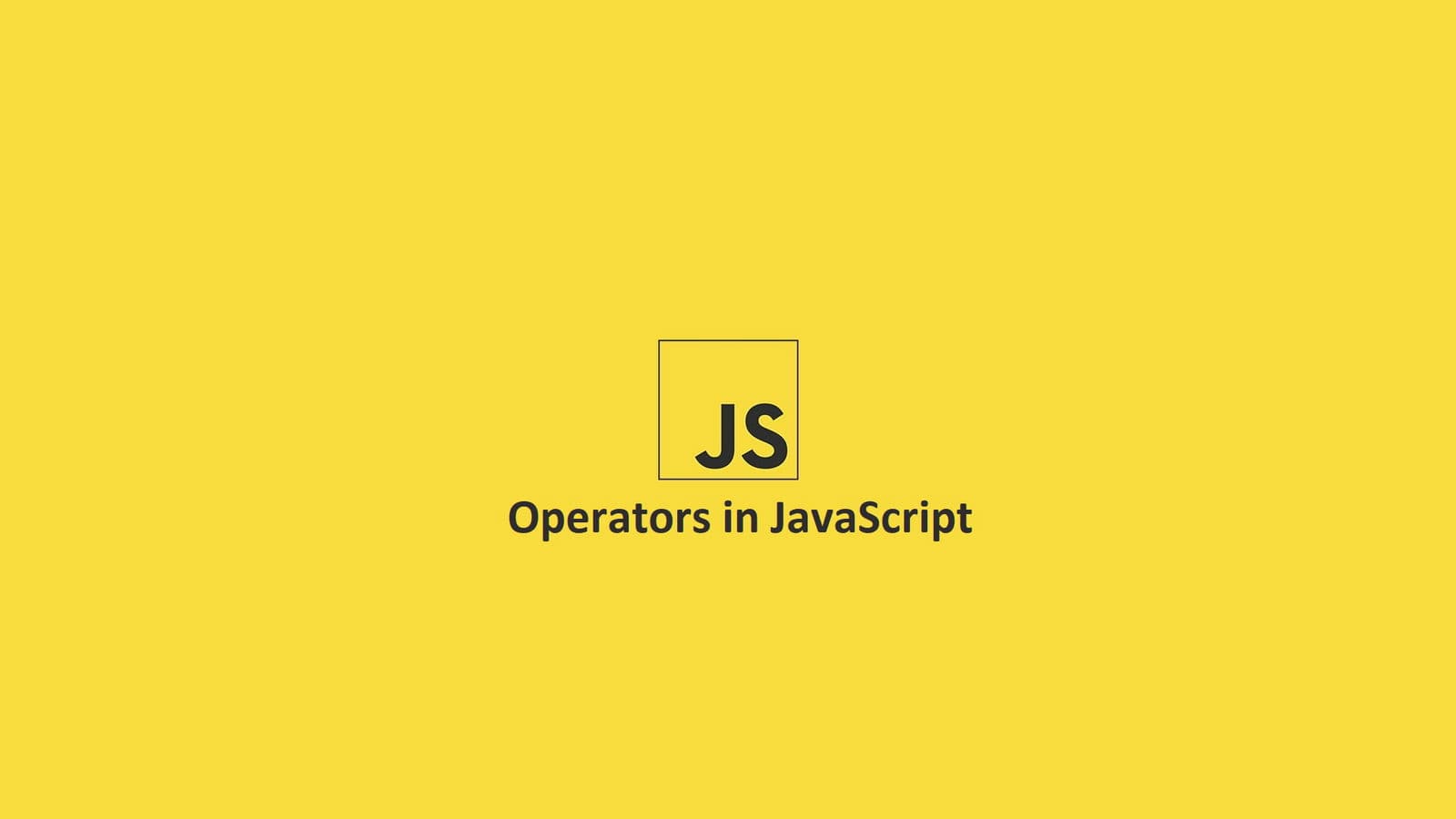 Các toán tử trong JavaScript