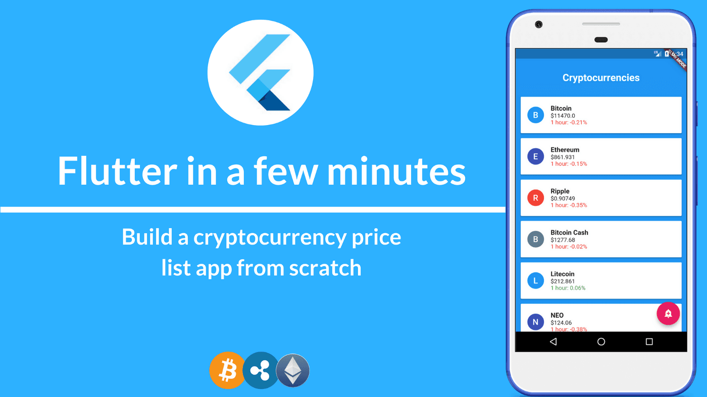 Cách tạo ứng dụng Cryptocurrency price list bằng Flutter SDK