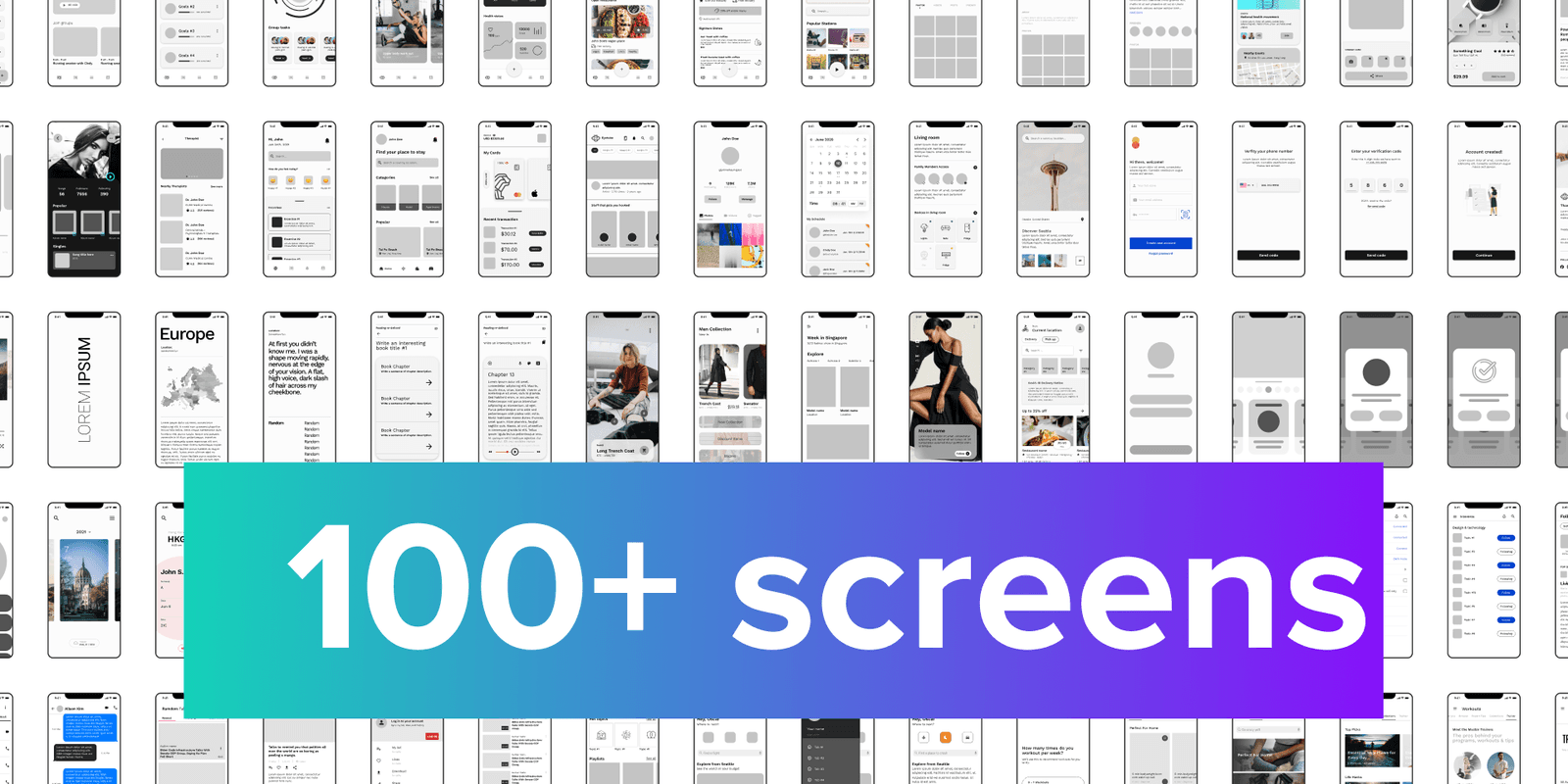 Mobile & Web UI Kit For Flutter (100+ screens)