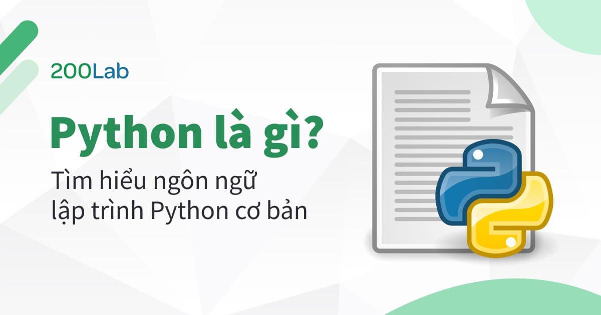 Tìm hiểu ngôn ngữ lập trình Python cơ bản